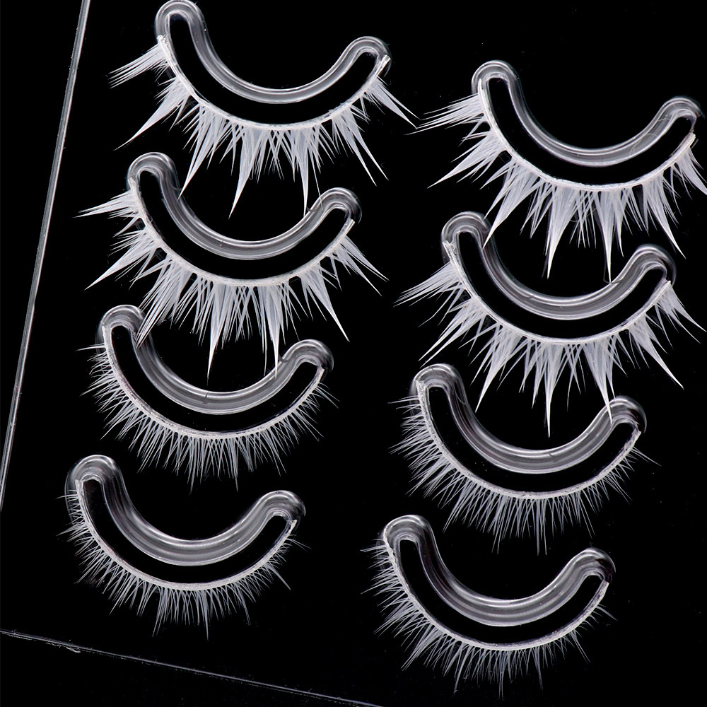 三枝彩白色假睫毛COS角色扮演硬梗表演染色漫画湿上下w-11整条睫,淘宝优惠券,粉丝福利购,淘宝优惠卷