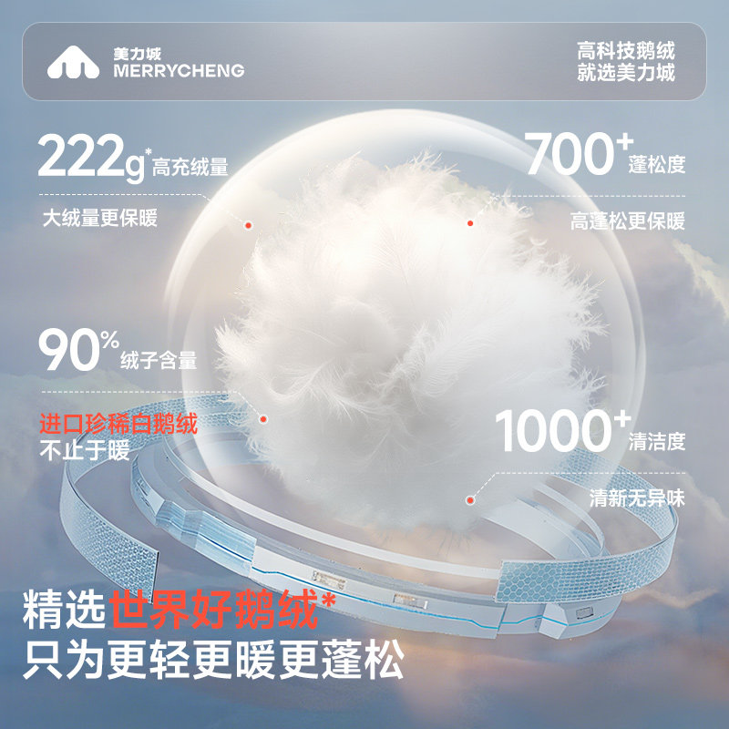 【檀健次同款】美力城短款鹅绒羽绒服白色外套男女25年冬新款019,淘宝优惠券,粉丝福利购,淘宝优惠卷