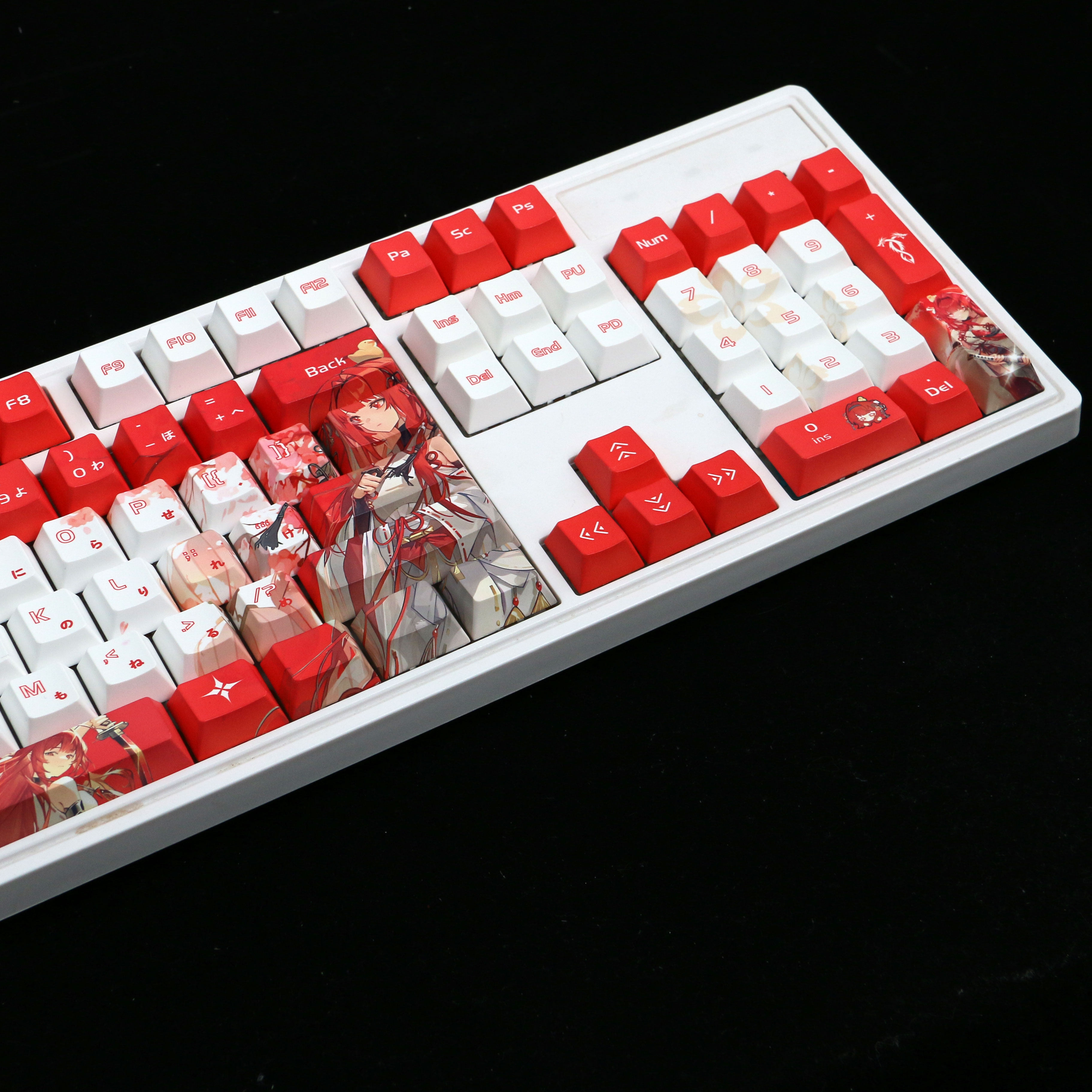 上杉绘梨衣机械键盘五面热升华PBT原厂正刻侧刻键帽二次元键帽,淘宝优惠券,粉丝福利购,淘宝优惠卷
