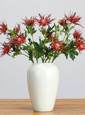 仿真植物野刺芹枝婚礼装饰插花创意花艺软装花材家居装饰假花摆设