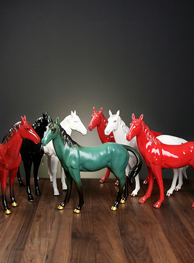 陶瓷珍藏版大号创意马摆件家居办公室工艺礼品