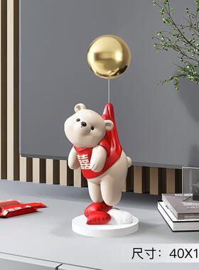 【6件包邮】潮玩熊客厅摆件家居饰品玄关电视柜装饰乔迁新居礼品