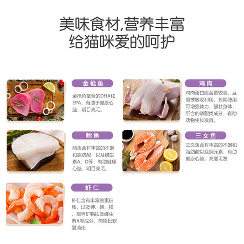 wanpy顽皮猫罐头猫咪零食湿粮鲜封包40g*6罐成猫猫餐盒营养 - 图3