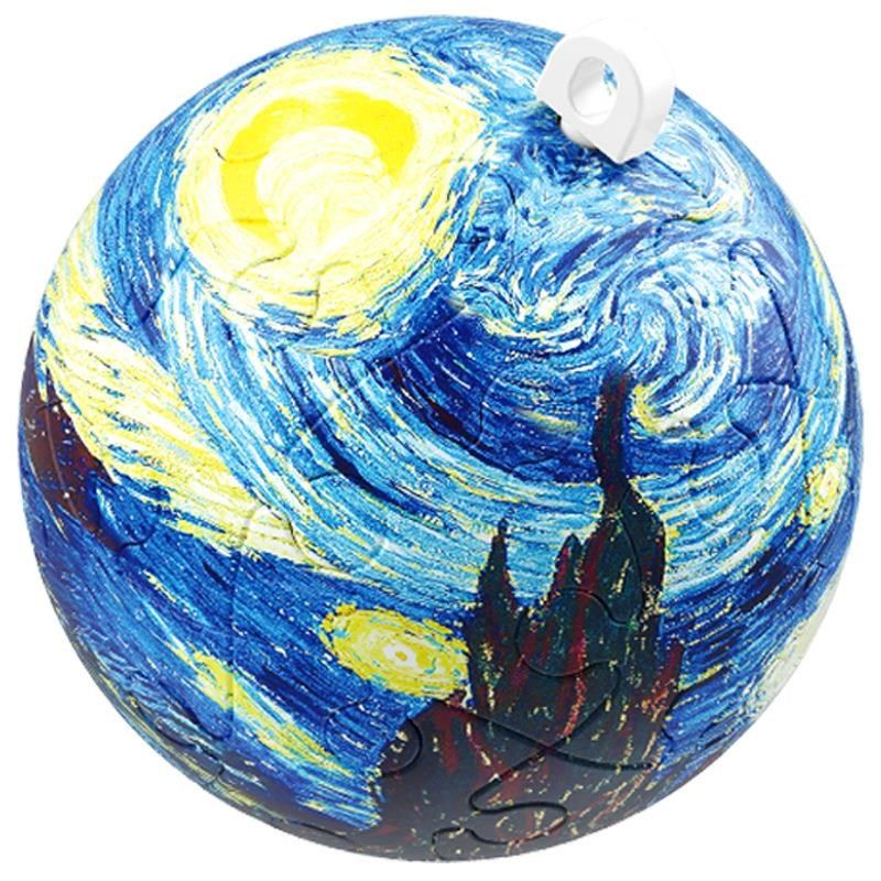 立体拼图钥匙扣小挂件足球3D球形地球卡通创意拼图篮球积木玩具,淘宝优惠券,粉丝福利购,淘宝优惠卷