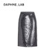 DAPHNE LAB24FW sequined straight skirt, versatile retro simple skirt, mid-skirt for slimming women