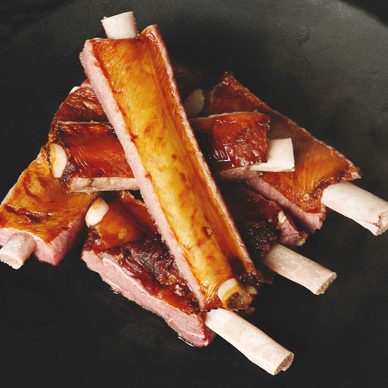 幸福佬乡腊排骨重庆四川特产农家柴火烟熏猪前排骨腊味川味腊肉