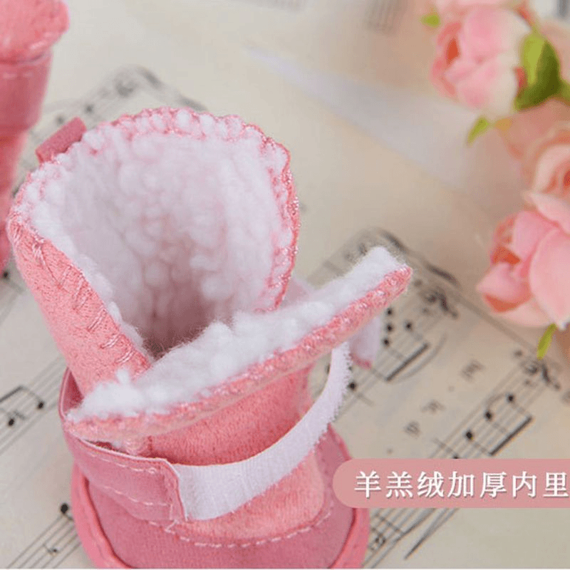 宠物鞋子雪地靴猫鞋狗鞋秋冬防滑防掉保暖泰迪吉娃娃羊羔绒狗棉鞋,淘宝优惠券,粉丝福利购,淘宝优惠卷