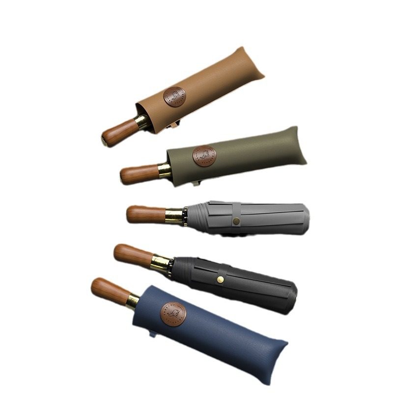 闲象雨伞自动伞折叠学生男女商务伞实木手柄抗风暴高端晴雨伞两用,淘宝优惠券,粉丝福利购,淘宝优惠卷