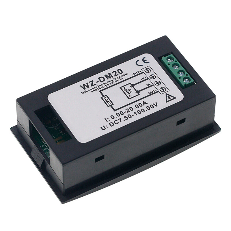 直流电能表数显多功能电力监测仪100V/20高精度电压电流功率电表 - 图2