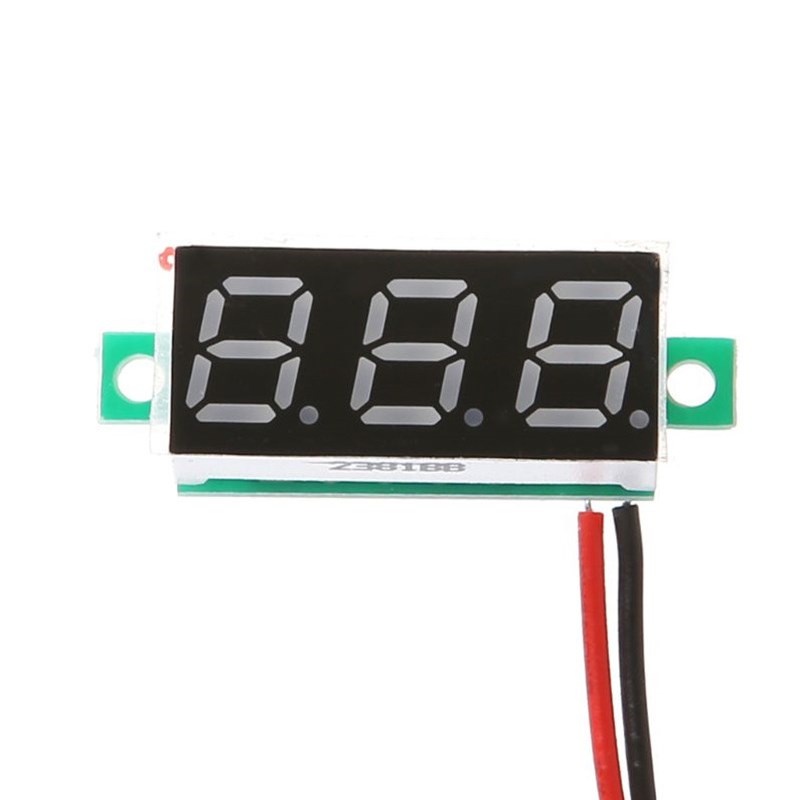 极速0.28寸超小数字直流电压表头 数显 E可调 三线DC0-100V 电瓶 - 图1
