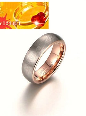 极速开店手饰外贸拉丝钨钢戒D指潮男个性首饰汕成ring