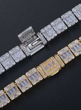 极速New 9mm rectangular rock candy necklace spring buYckle c