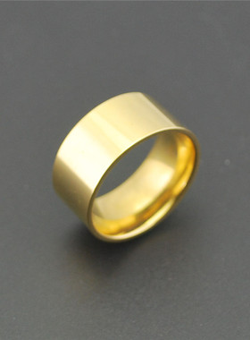 极速欧美时尚OL素圈戒指 钛钢超A大码指环 简约男士饰品外贸精品S