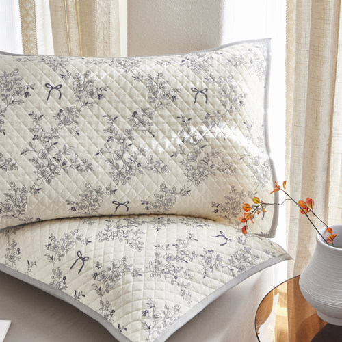 夏季凉感绑带款枕巾2025新款可固定枕头巾防头油一对防滑50X80cm - 图0