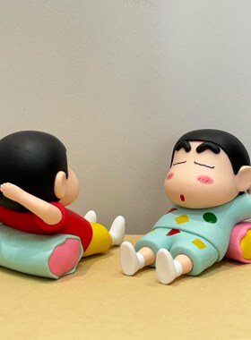 【拾壹】蜡笔小新蜡笔小新手机支架手办手机架通用桌面懒桌面懒人