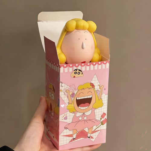 蜡笔小新小眼睛流鼻涕美少女阿呆手办车载桌面周边潮玩公仔摆件 - 图1