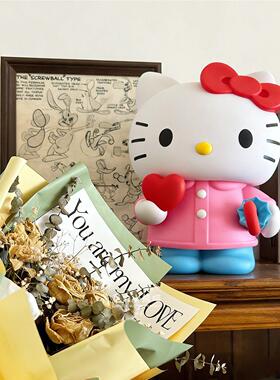 HelloKitty凯蒂猫摆件客厅电视柜装饰品办公室桌面创意礼物