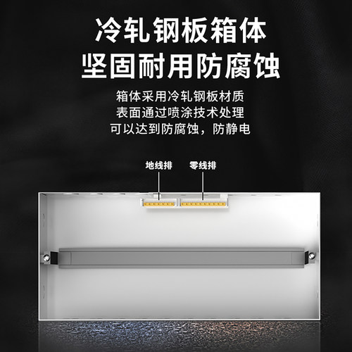 蒙斯朗高端明装配电箱家用强电箱室内电源控制箱强电布线箱工程24 - 图2