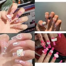Y2k False Nails Sanrio Kuromi Hello Kitty Melody Kawaii DIY