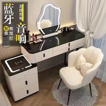 2024 New Smart Dressers Wireless Charging Light Extravagant Nordic Bedrooms Makeup Bench Modern Brief Multifunction Reality