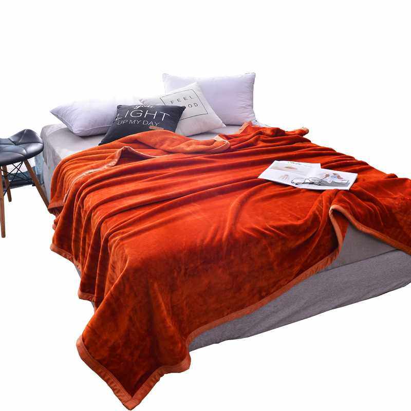 新款直销纯色毛毯高克重400克每平方单双人法莱绒珊瑚绒外贸毯子,淘宝优惠券,粉丝福利购,淘宝优惠卷