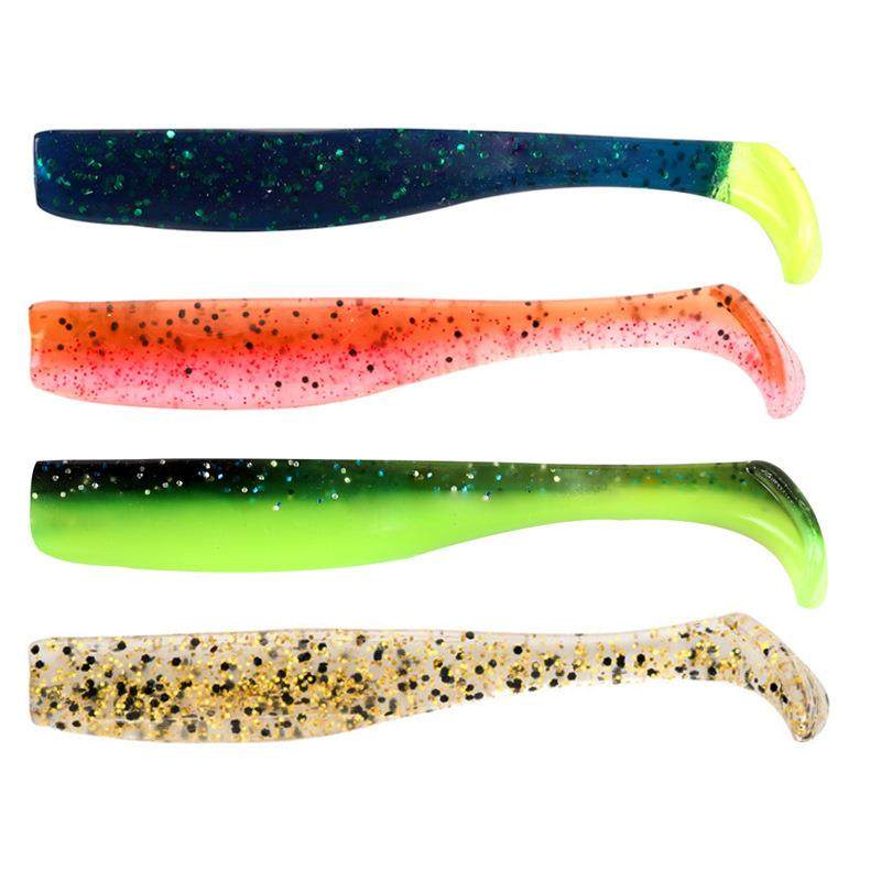 新款直销TPR 浮水软饵 T尾路亚饵 6条/包软虫 淡水海钓假饵 7厘米,淘宝优惠券,粉丝福利购,淘宝优惠卷