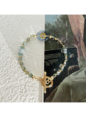 碧水｜原创捷克珠小众精致高级蓝色琉璃手链