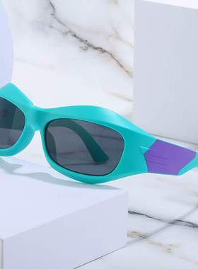 欧美蒸汽朋克风Y2K男款骑行运动墨镜女眼镜