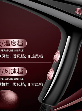 空盒子发型师吹风机发廊2200大功率家用强风冷热风速干蓝光护发