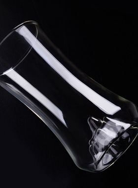 空盒子玻璃杯绿茶杯 加厚耐热透明喝水杯子 家用创意山峰泡茶杯