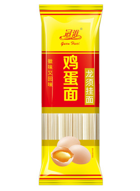 分装瓶收纳罐冠淮鸡蛋挂面龙须面500克袋装面条鸡蛋挂面炒面条干