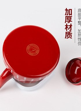 空盒子搪瓷外贸出口蓝色红色白色波点古钟壶 钢柄冷水壶 出欧洲沙
