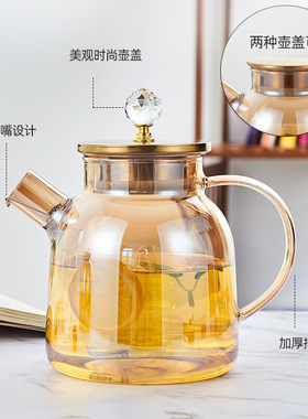 空盒子耐热玻璃冷水壶造型家用泡茶煮茶壶果汁大容量凉水壶