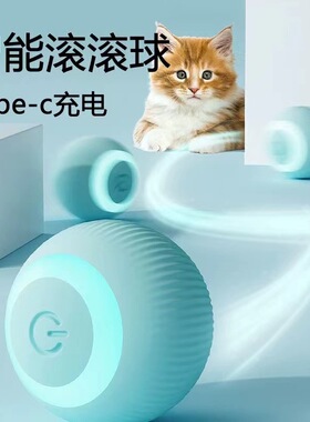 空盒子猫咪狗狗玩具自嗨解闷逗小猫自动逗猫球逗狗棒宠物用品引力