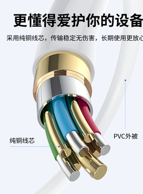 空盒子圆孔充电线电动牙刷洁面仪usb转dc3.5mm5v电源小风扇圆头充