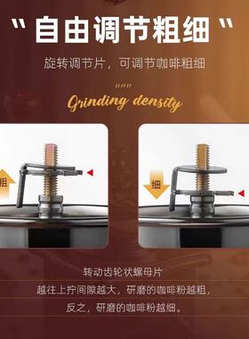 空盒子跨境复古手摇磨豆机家用咖啡研磨机陶瓷芯手动可调节咖啡机