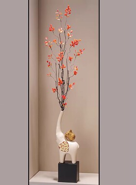 Spatio新中式招财大象花瓶摆件