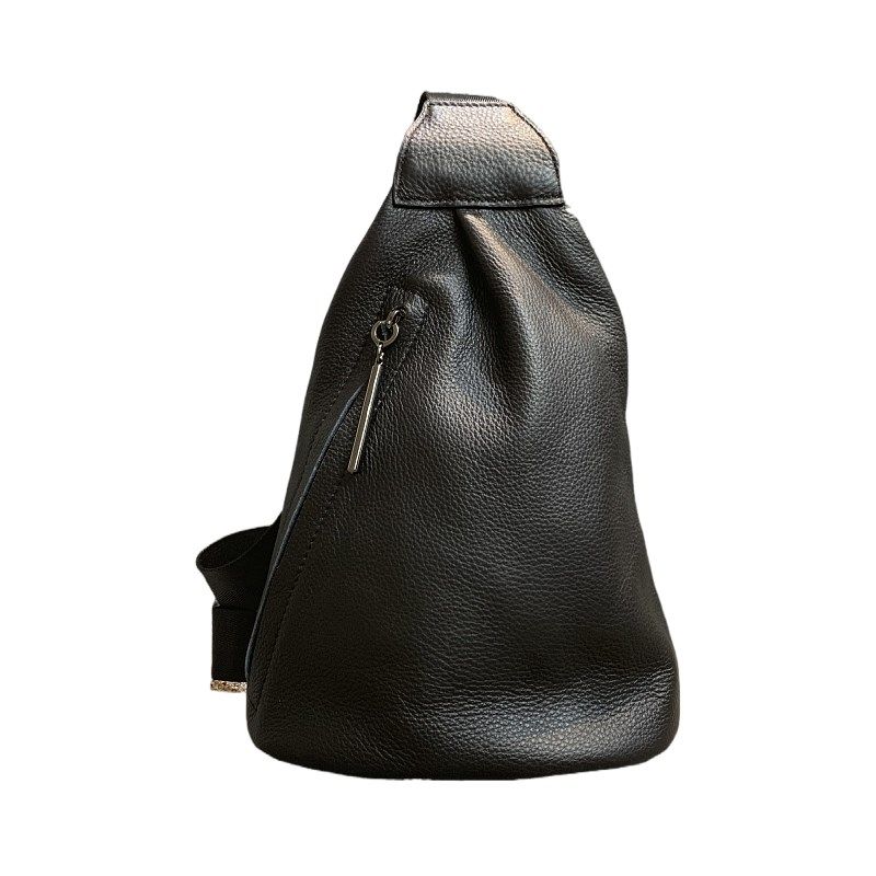 真皮胸包韩版百搭头层软牛皮男女通用单肩情侣胸包牛皮简约胸包,淘宝优惠券,粉丝福利购,淘宝优惠卷