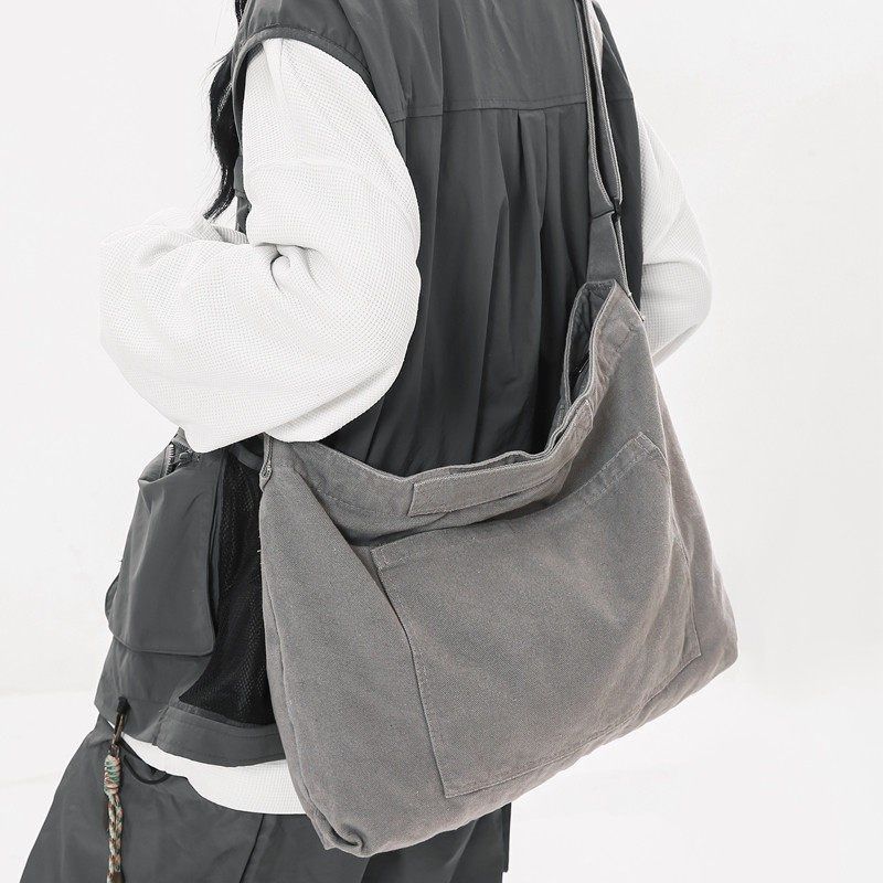 日系休闲帆布包斜挎包男女复古简约单肩包学生背包上课包男士挎包,淘宝优惠券,粉丝福利购,淘宝优惠卷