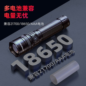 神火Q9调焦白激光超亮手电筒强光充电户外小型家用迷你便携远射