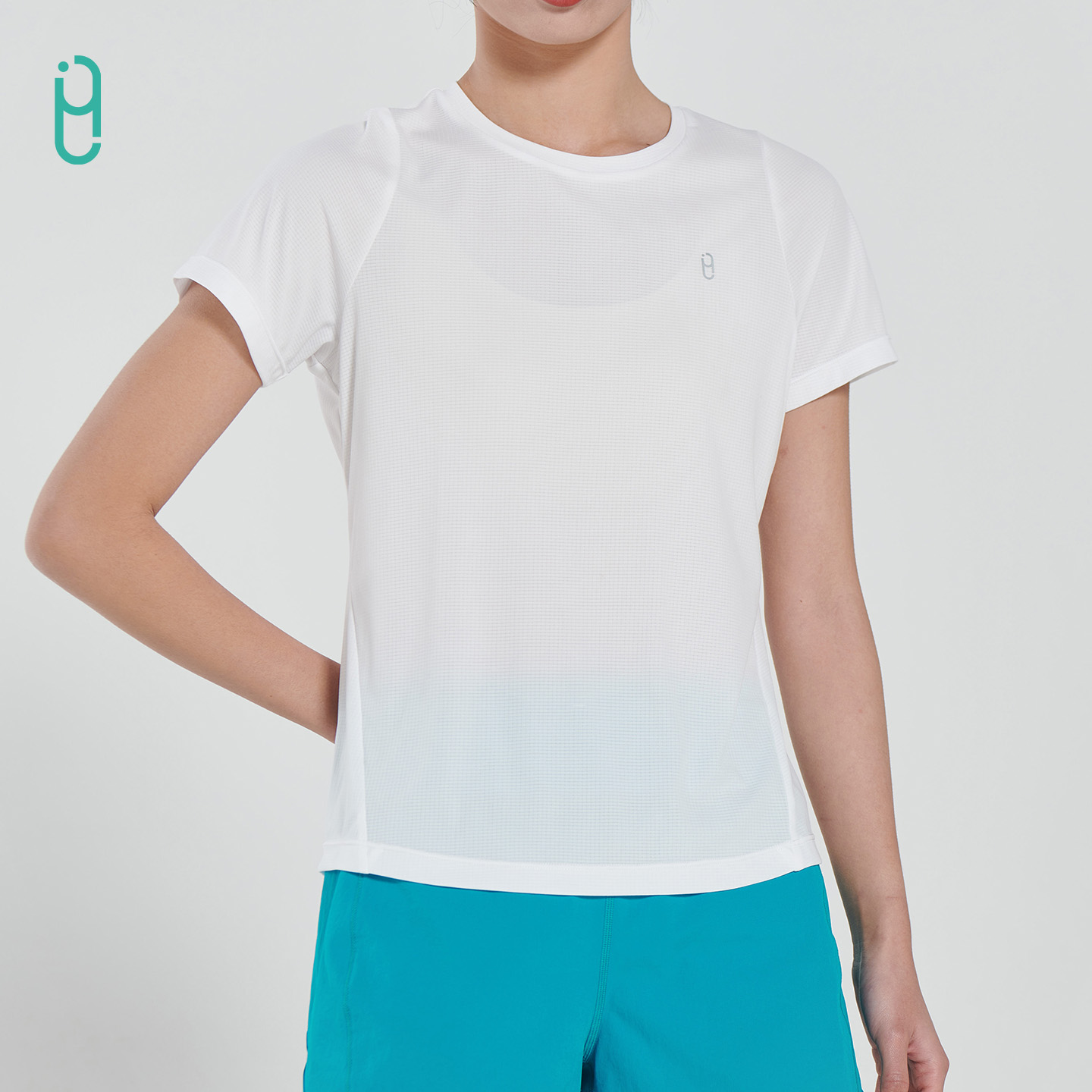 YLI外里运动上衣女夏季薄款短袖T恤瑜伽服健身服速干跑步衣马拉松 - 图2