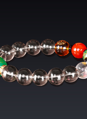 极速水晶手链手串十二生肖鼠年牛年虎年男L款女款情侣水晶单圈手