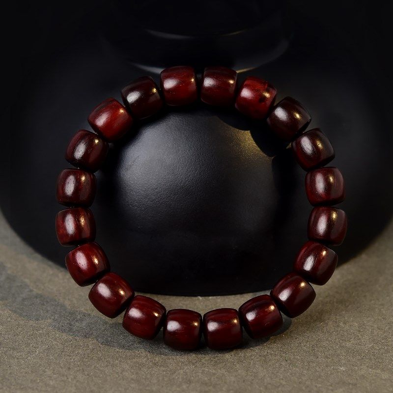 小叶紫檀手串女男檀木老型珠108颗佛珠直切桶珠檀香木料散珠手链,淘宝优惠券,粉丝福利购,淘宝优惠卷