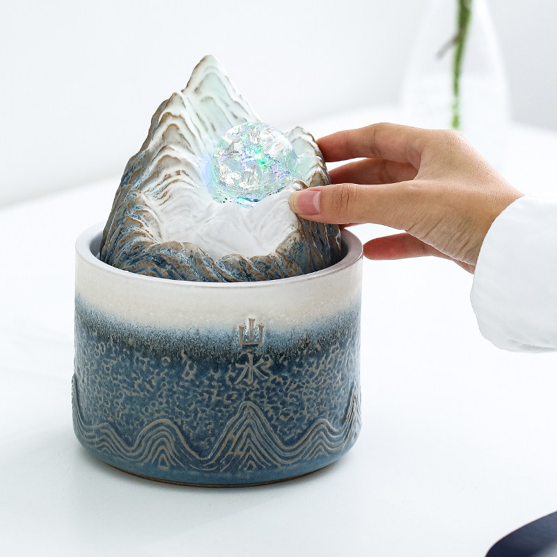 简约解压小流水办公桌usb摆件送女生朋友生日礼物工位情绪稳定器,淘宝优惠券,粉丝福利购,淘宝优惠卷