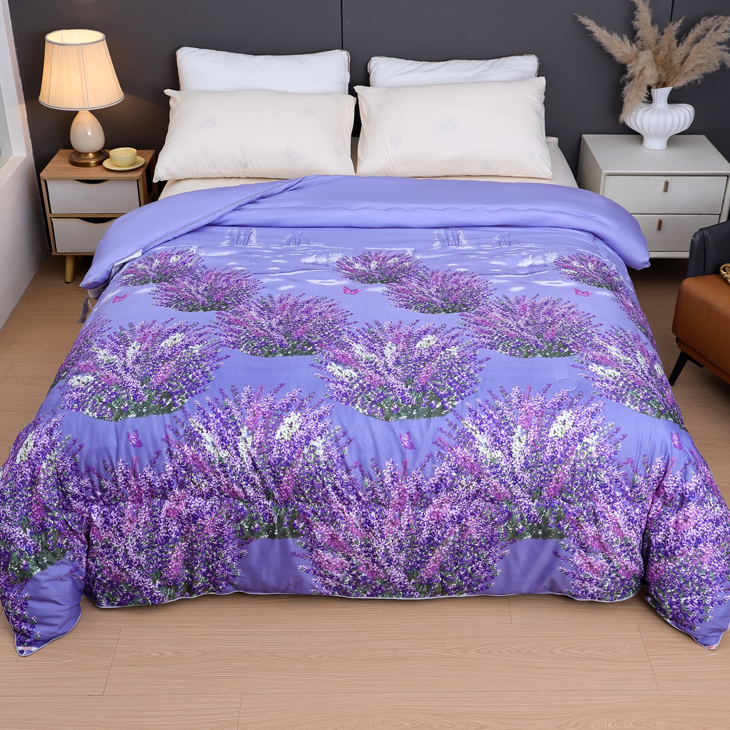 【厂家亏本清仓】纯手工正宗双宫茧桑蚕丝被高档四季被芯含被套-C