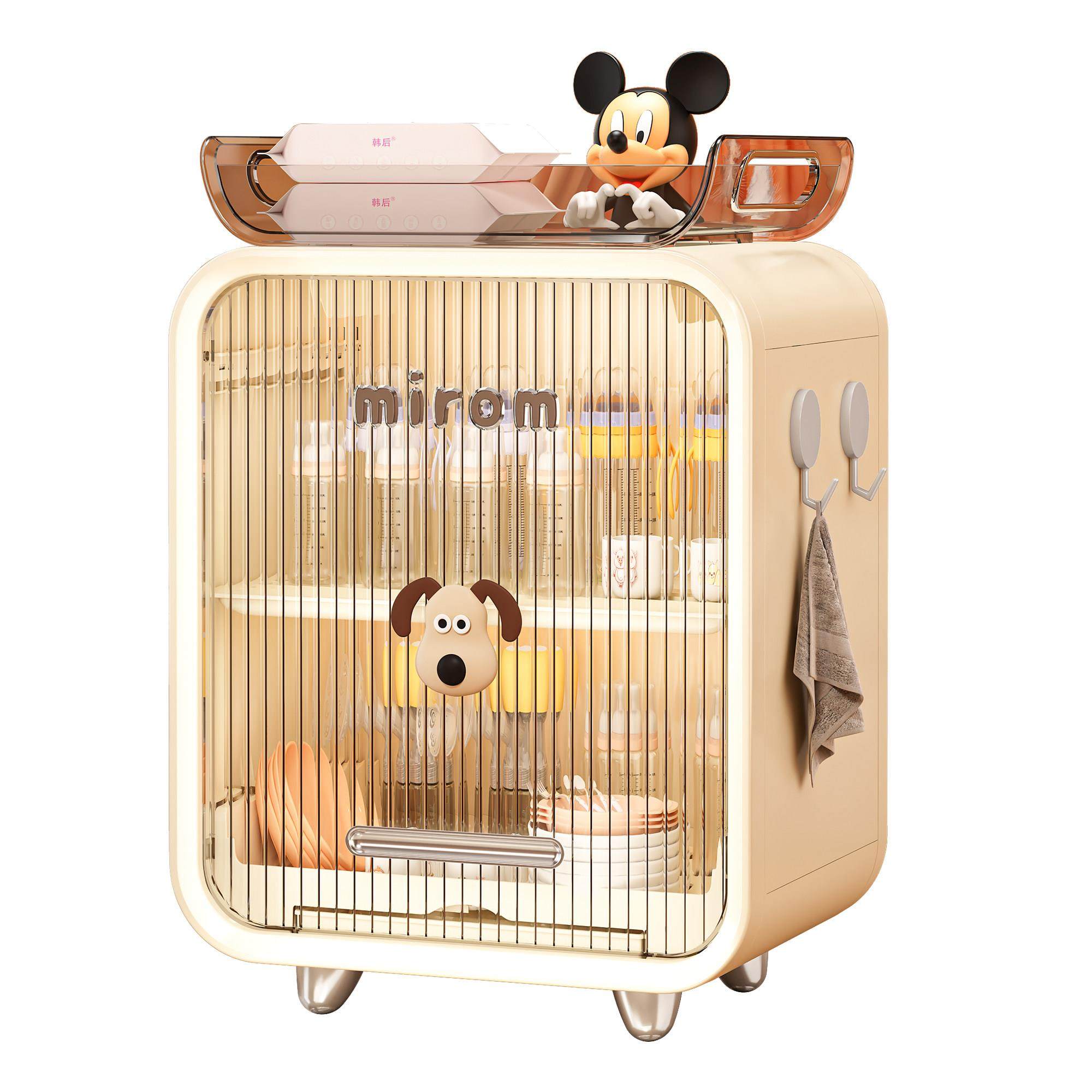 奶瓶收纳柜杯子水杯宝宝辅食工具防尘沥水晾干置物架婴儿餐具盒箱,淘宝优惠券,粉丝福利购,淘宝优惠卷