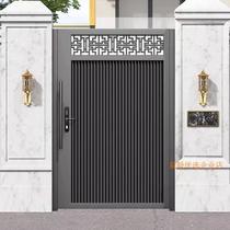 Iron Art Modern Minimalist Courtyard portal Outer shutter door Custom Aluminum Alloy Gate Villa gate Stainless Steel Gate
