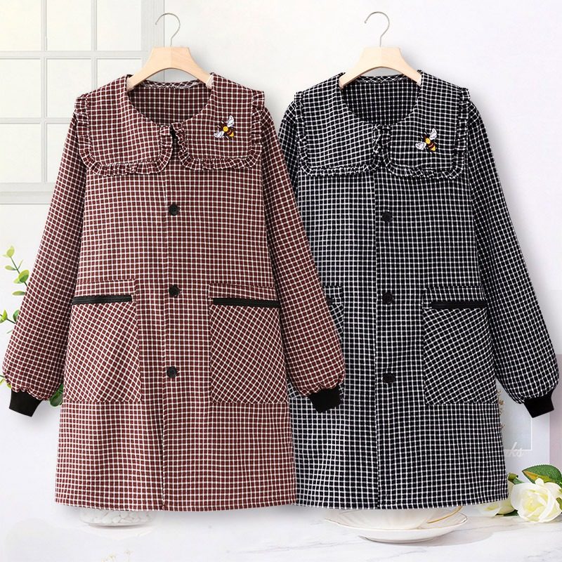 长袖围裙纯棉家用厨房罩衣女2025新款冬季网红同款餐饮专用工作服,淘宝优惠券,粉丝福利购,淘宝优惠卷