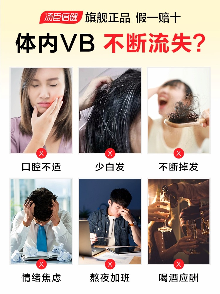 汤臣倍健维生素b族复合vb正品官方旗舰店b2多种b1维b片b12综合b6-图0