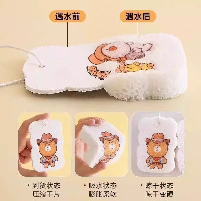 【遇水变大】木浆棉洗碗布不沾油厨房洗碗海绵擦吸水变大洗碗抹布,淘宝优惠券,粉丝福利购,淘宝优惠卷